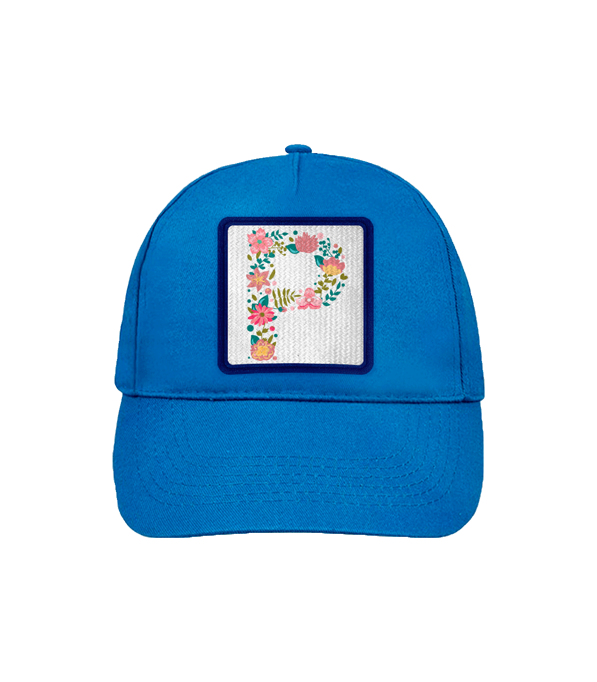 Gorra infantil con parche Letra P