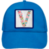 Gorra infantil con parche Letra V