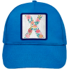 Gorra infantil con parche Letra X