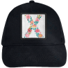 Gorra infantil con parche Letra X