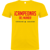 Camiseta algodón unisex Campeonas Del Mundo