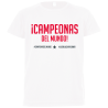 Camiseta poliéster unisex Campeonas Del Mundo