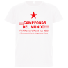 Camiseta poliéster unisex Campeonas Del Mundo 2023