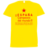 Camiseta poliéster unisex España Campeona Del Mundo