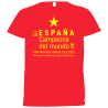 Camiseta poliéster unisex España Campeona Del Mundo