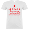 Camiseta algodón unisex España Campeona Del Mundo