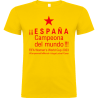 Camiseta algodón unisex España Campeona Del Mundo