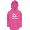 Sudadera con capucha infantil Life In Plastic It's Fantastic