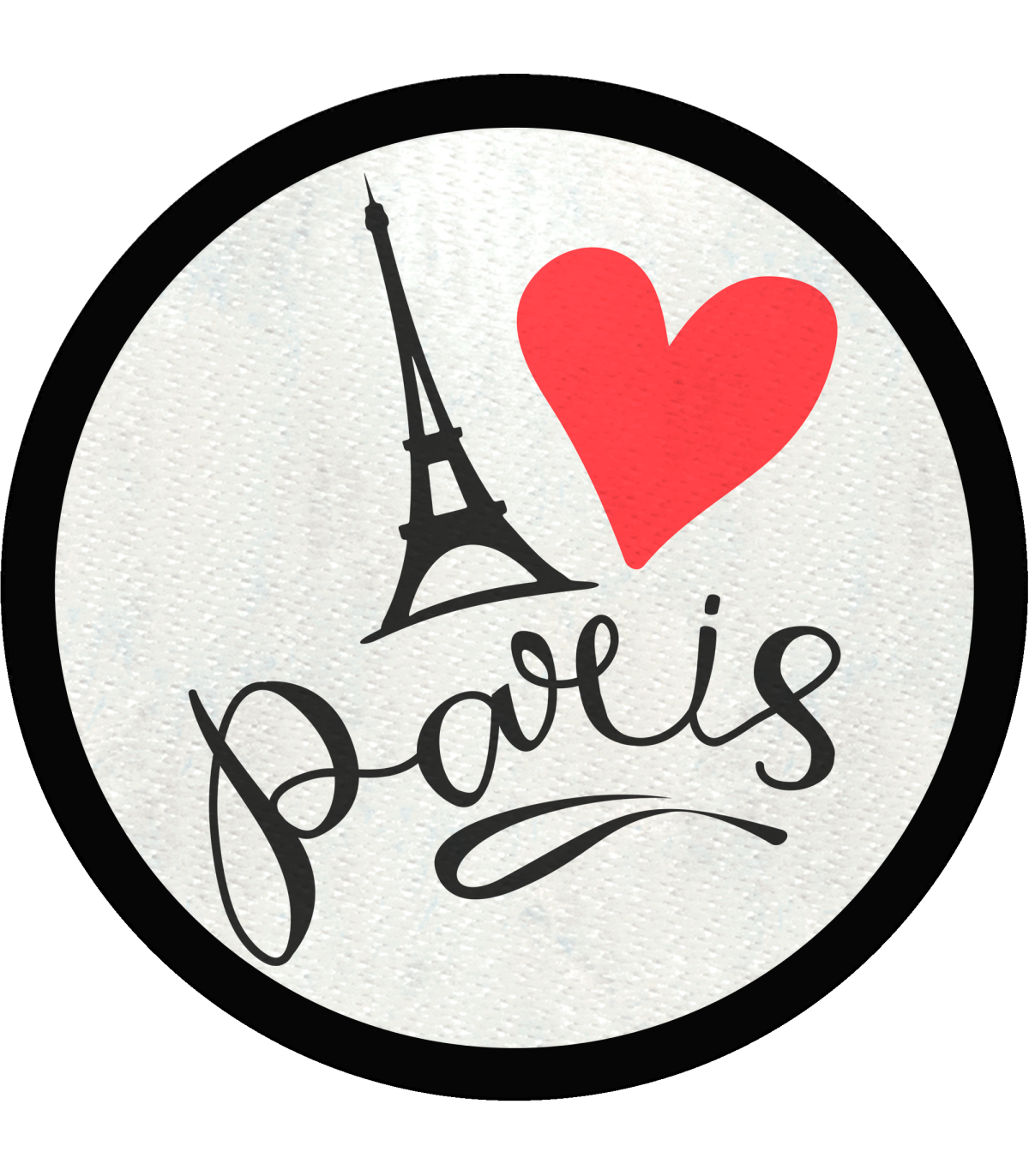 Parche redondo i love Paris