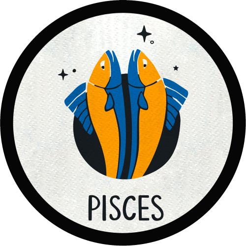 Parche redondo pisces