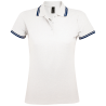 Polo ajustado de mujer Sol's PASADENA W blanco