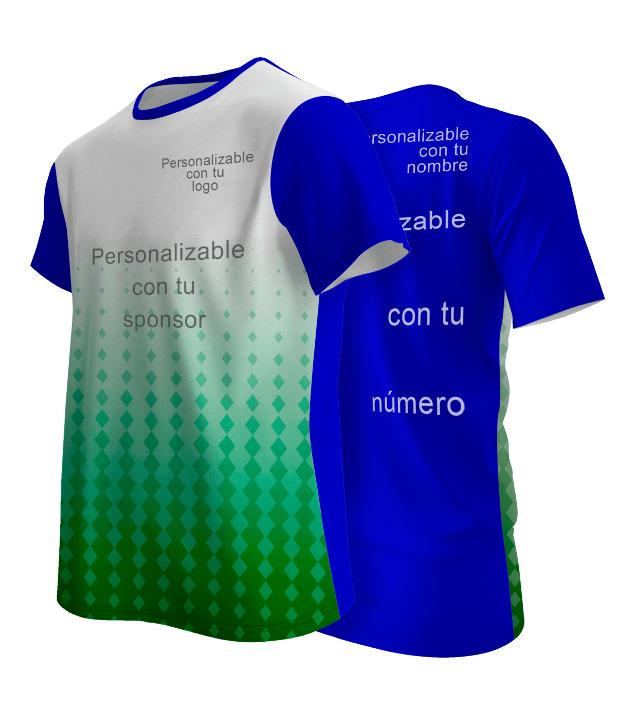 Camiseta multideporte sublimada Kioto personalizable en 4 zonas