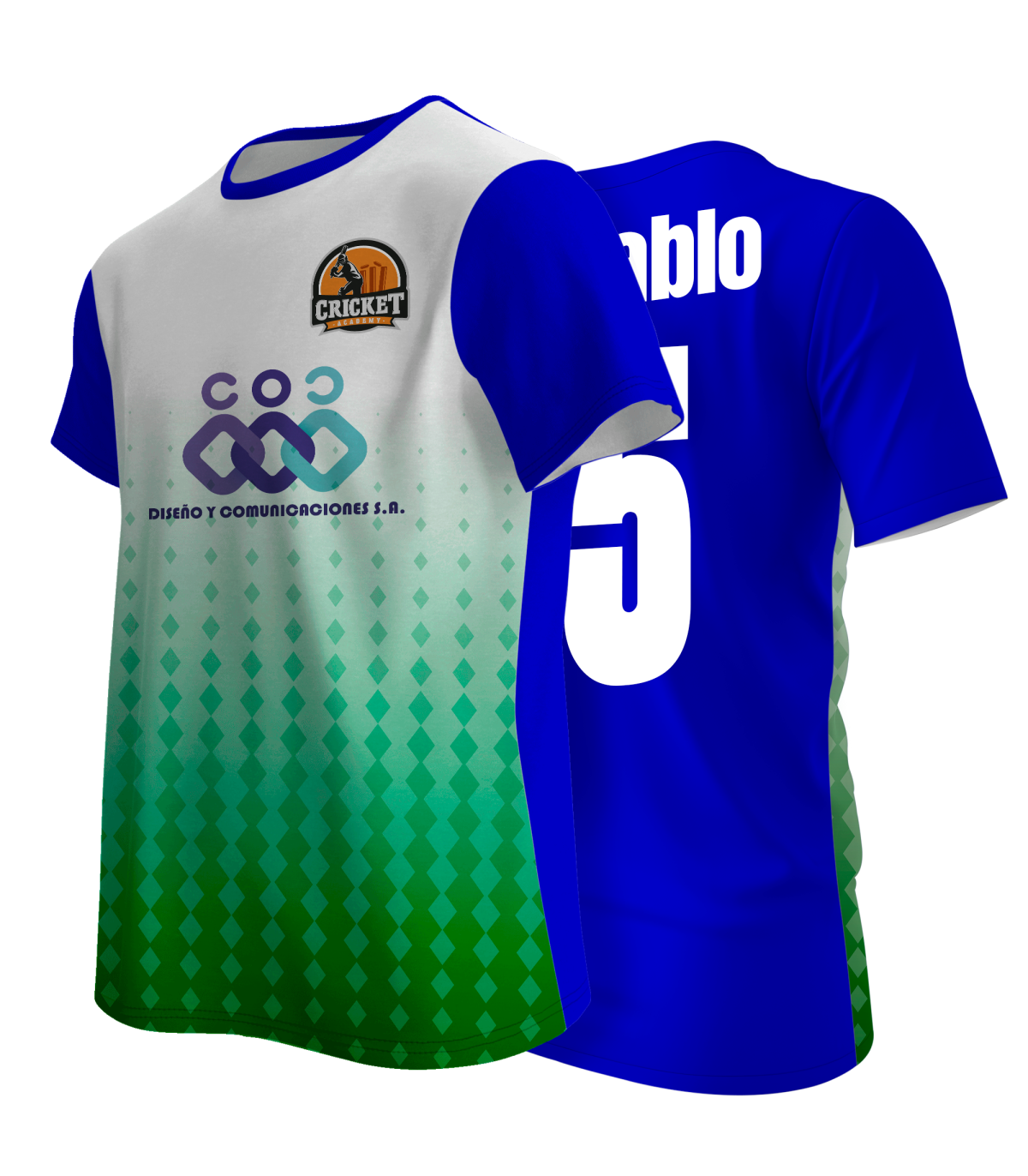 Camiseta multideporte sublimada Kioto personalizable en 4 zonas