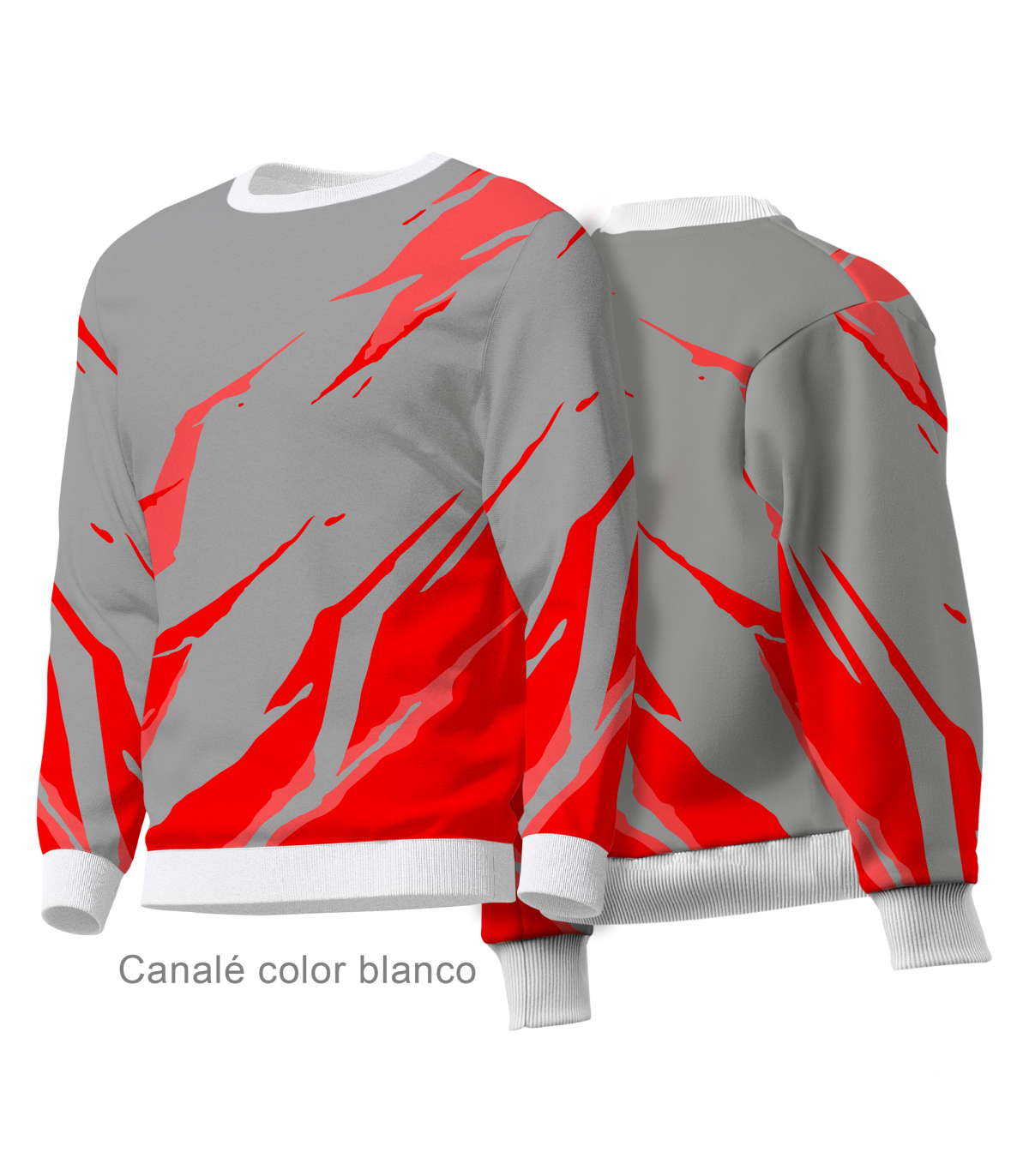 Sudadera cuello redondo ANTIC personalizada 100% fullprint