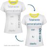 Camiseta reversible de mujer IBIZA personalizada 100% fullprint