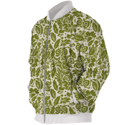 Chaqueta Bomber Estampa Oliva