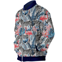 Chaqueta Bomber Zebra Tropical