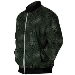 Chaqueta Bomber Piel de Cocodrilo