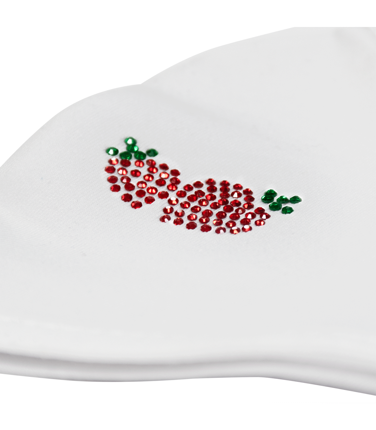 Parche termoadhesivo de brillantes para ropa diseño Fresas