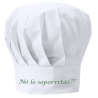 Gorro cocina blanco con letras verdes famililytik