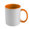 Taza con interior y mango de color personalizada