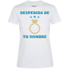 Camiseta despedida de soltera personalizable: anillo