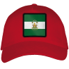 Gorra adulto con parche bandera Andalucía