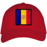 Gorra adulto con parche bandera Andorra