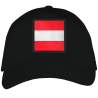 Gorra adulto con parche bandera Austria