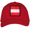 Gorra adulto con parche bandera Austria