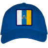 Gorra adulto con parche bandera Canarias