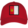 Gorra adulto con parche bandera Castilla la Mancha