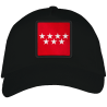 Gorra adulto con parche bandera Comunidad de Madrid