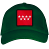 Gorra adulto con parche bandera Comunidad de Madrid