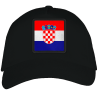 Gorra adulto con parche bandera Croacia