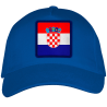 Gorra adulto con parche bandera Croacia