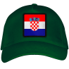 Gorra adulto con parche bandera Croacia