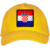 Gorra adulto con parche bandera Croacia