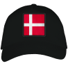 Gorra adulto con parche bandera Dinamarca