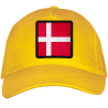 Gorra adulto con parche bandera Dinamarca