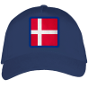 Gorra adulto con parche bandera Dinamarca