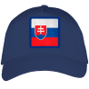 Gorra adulto con parche bandera Eslovaquia