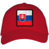 Gorra adulto con parche bandera Eslovaquia