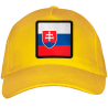 Gorra adulto con parche bandera Eslovaquia