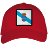 Gorra adulto con parche bandera Galicia