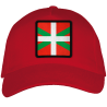 Gorra adulto con parche bandera País Vasco