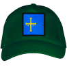 Gorra adulto con parche bandera Principado de Asturias